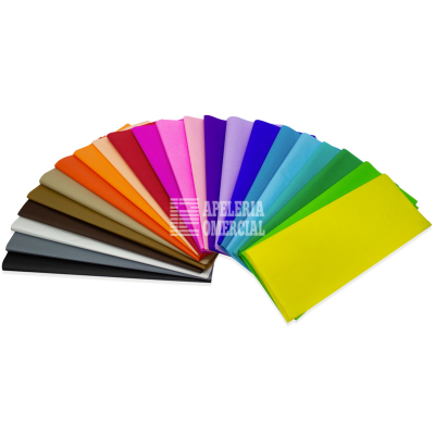 PAPEL CHINA COLOR C/U VARIOS COLORES